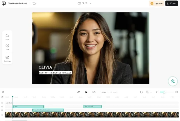 Podcastle dashboard showing AI-powered podcast editing interface with waveforms and voice tools