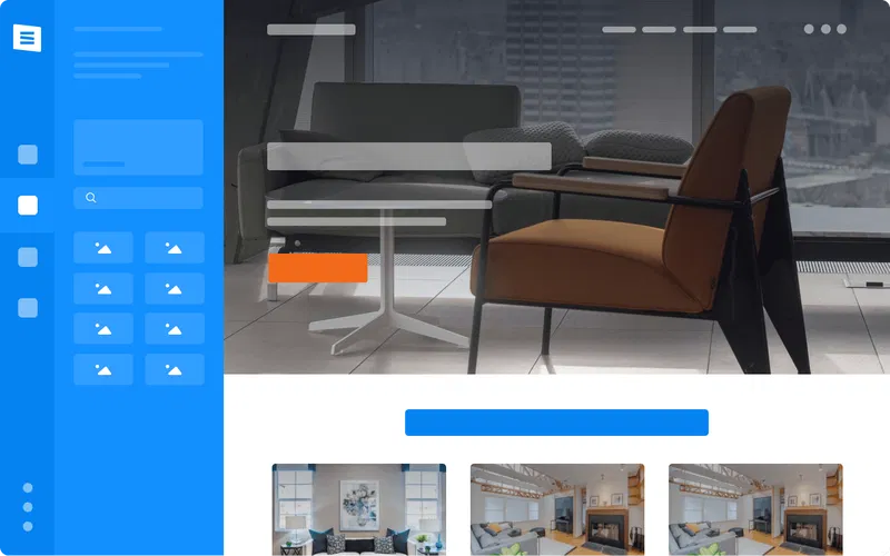 SITE123 dashboard showing the simple 3-step website creation process