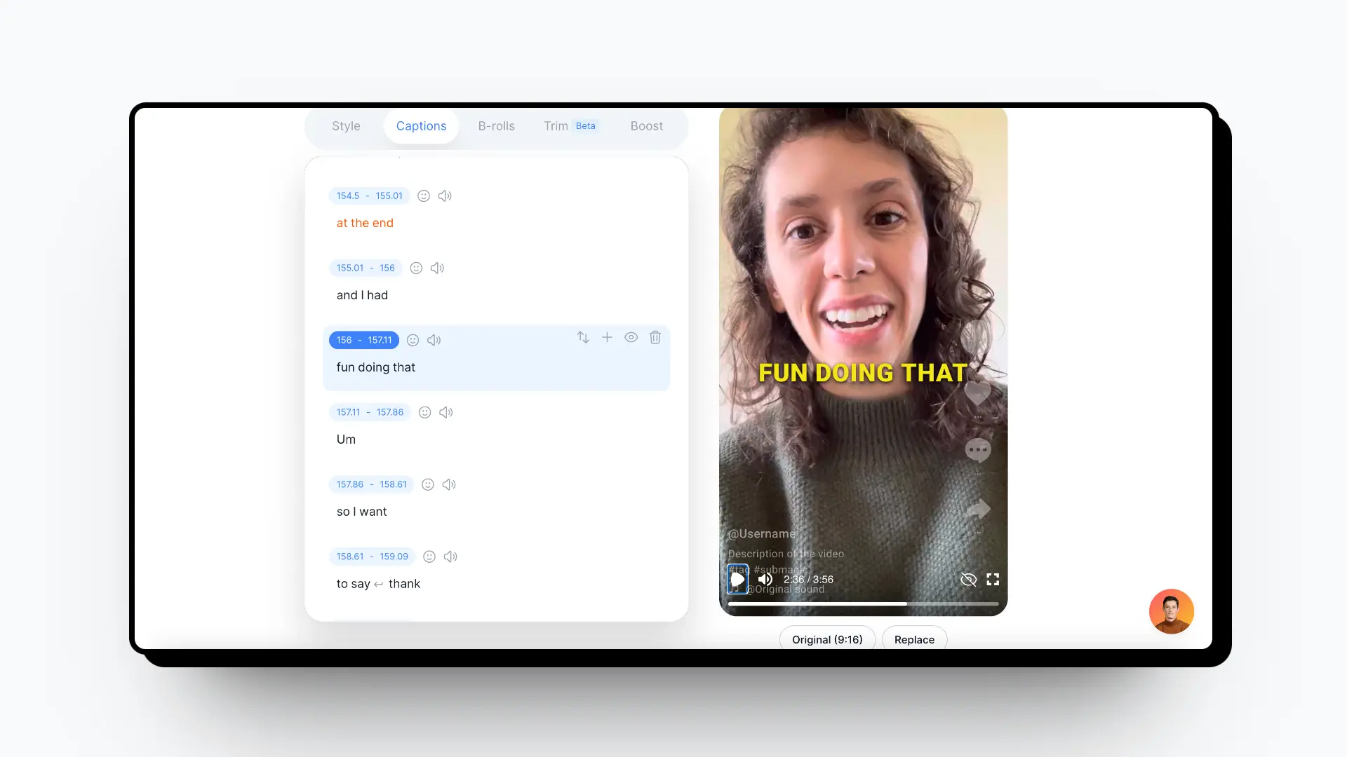 SubMagic review AI video editor interface showing caption editing and viral templates dashboard