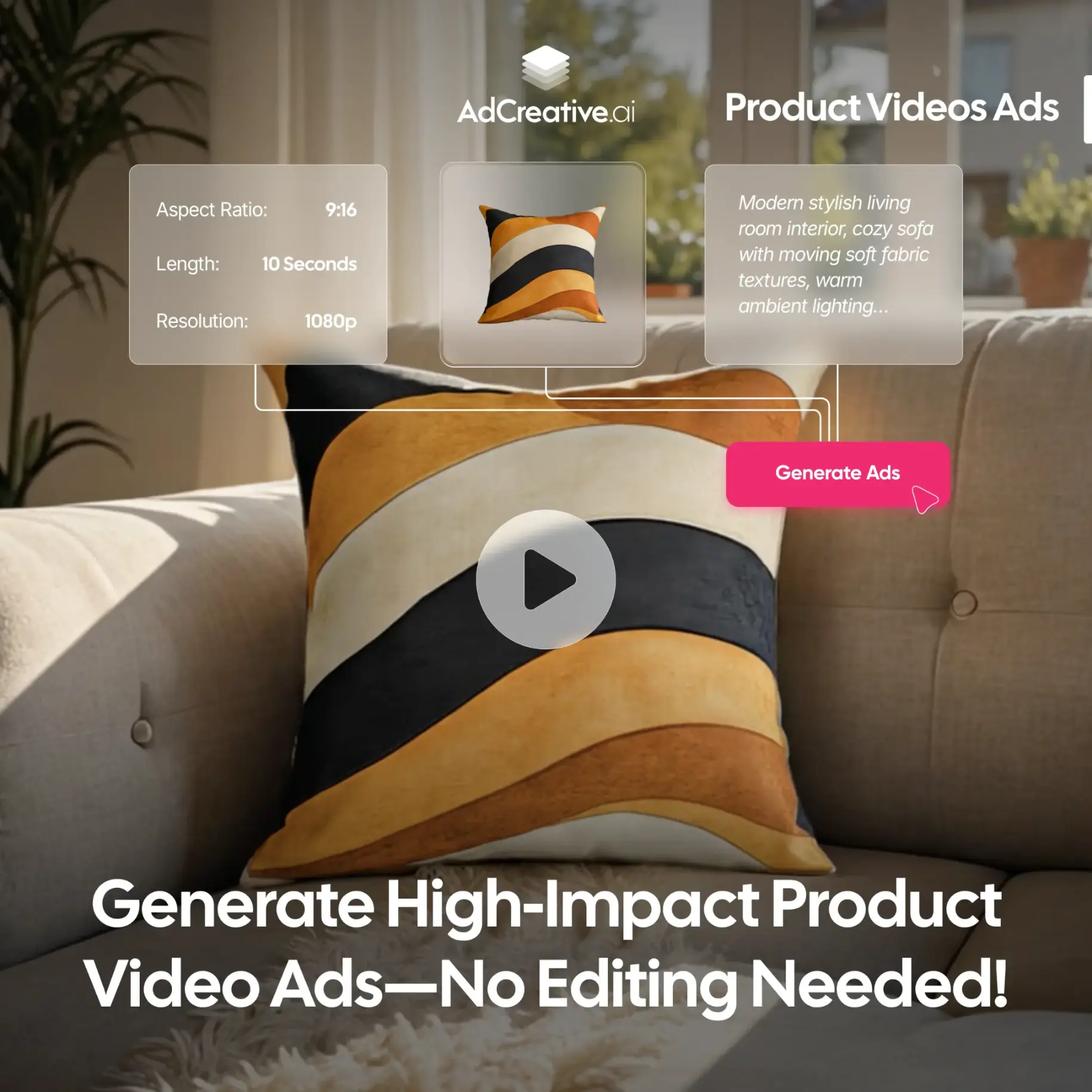 AdCreative.ai Version 12 Product Video Generator