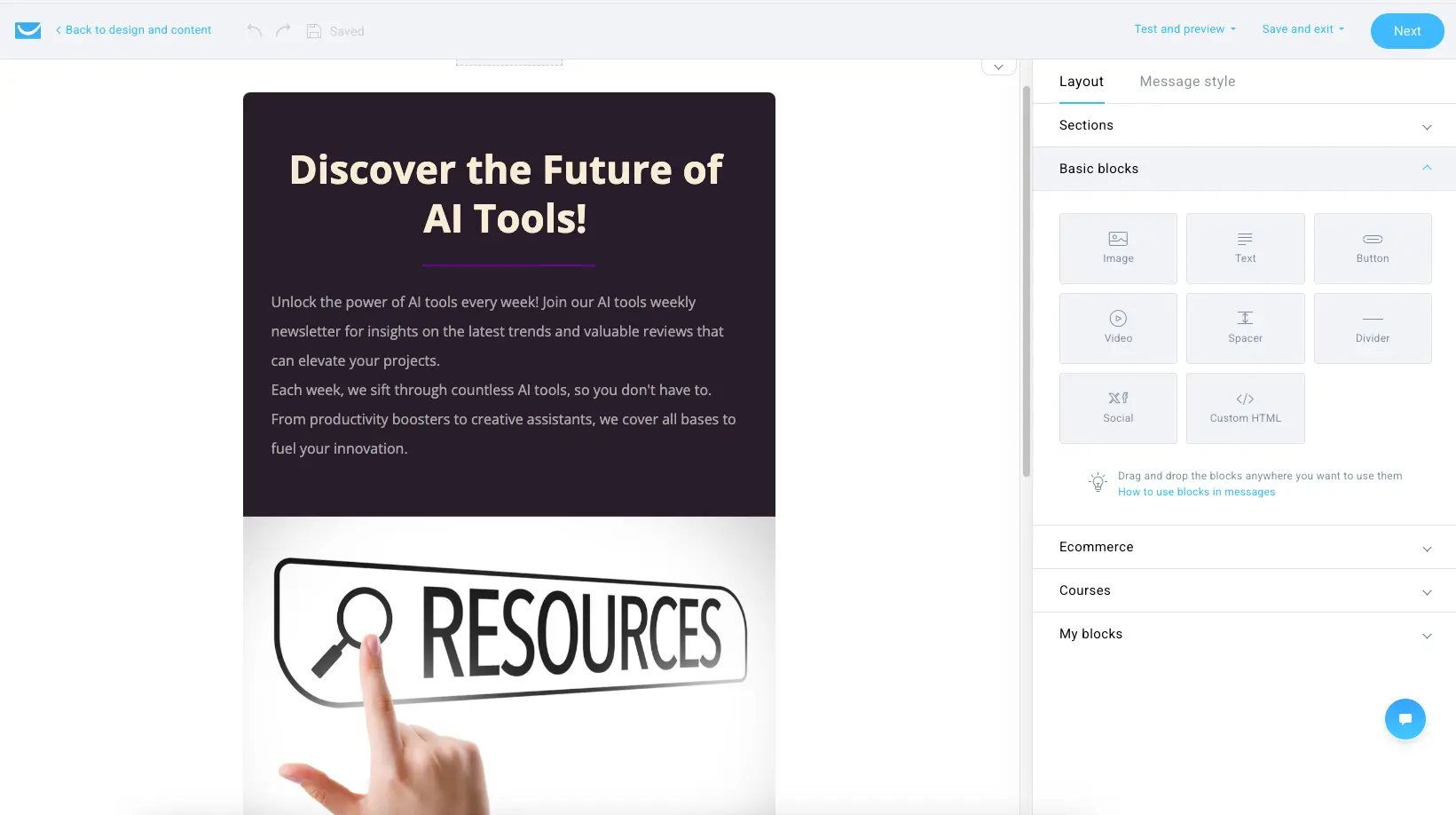 GetResponse AI Email Generator Interface 2025