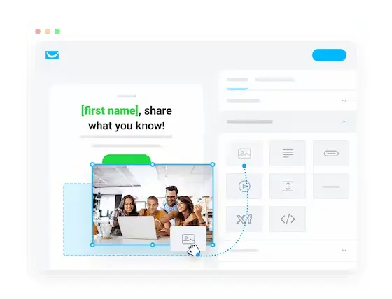 GetResponse all-in-one marketing platform interface showing email builder and automation workflows