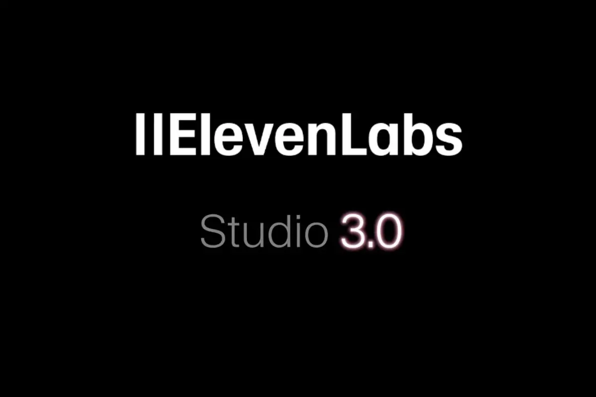 ElevenLabs Studio 3.0 logo and branding - Best AI audio models in one editor launched September 2025