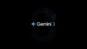 Google Gemini 3 AI model logo on dark background - official 2025 release