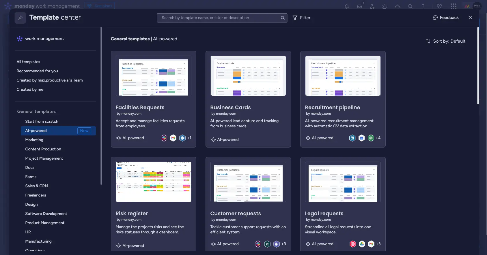 AI-powered Monday.com templates for business workflows