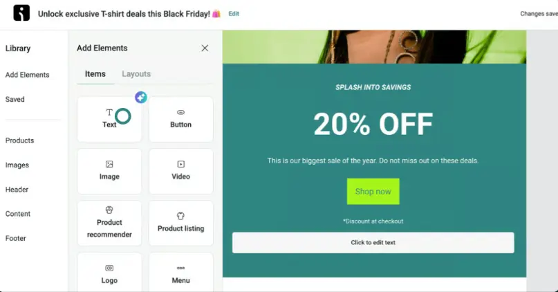 Omnisend email and SMS marketing platform dashboard interface
