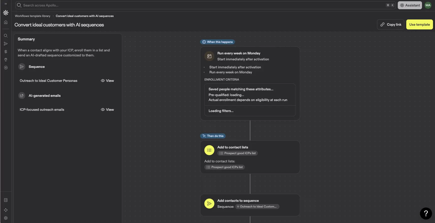Apollo io review - AI email sequences automation workflow