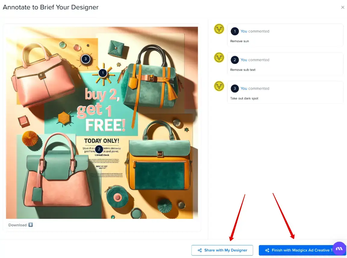 Madgicx Creative Workflow Collaboration