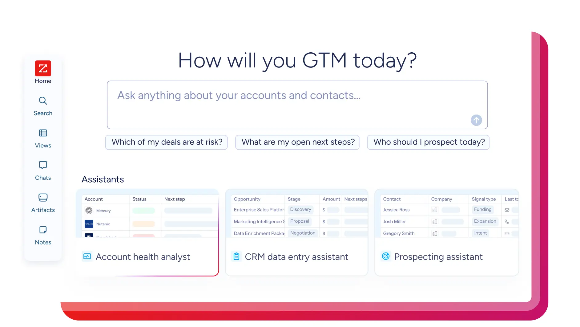 ZoomInfo GTM Dashboard Interface