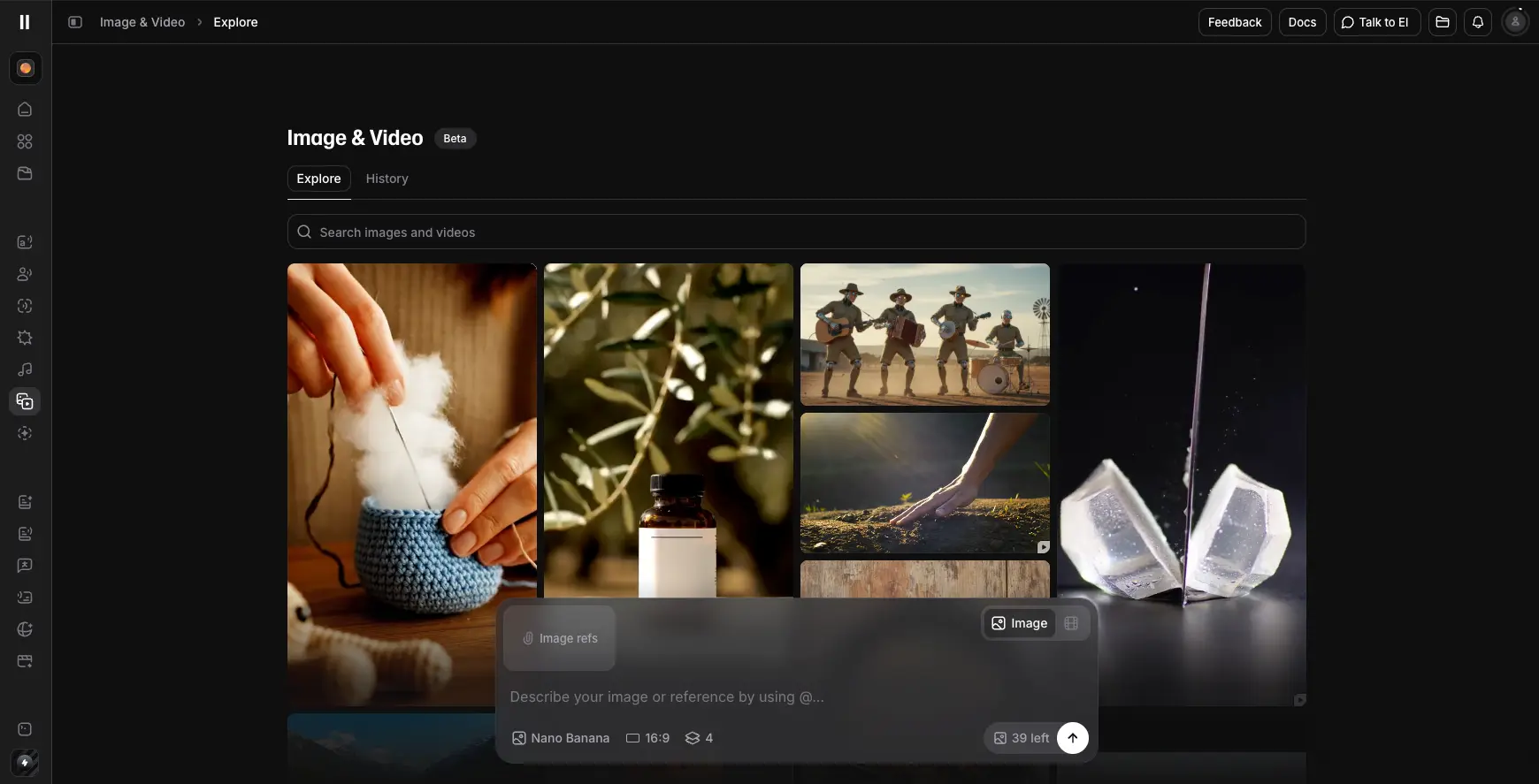 ElevenLabs Image and Video generation beta with AI models for visual content creation