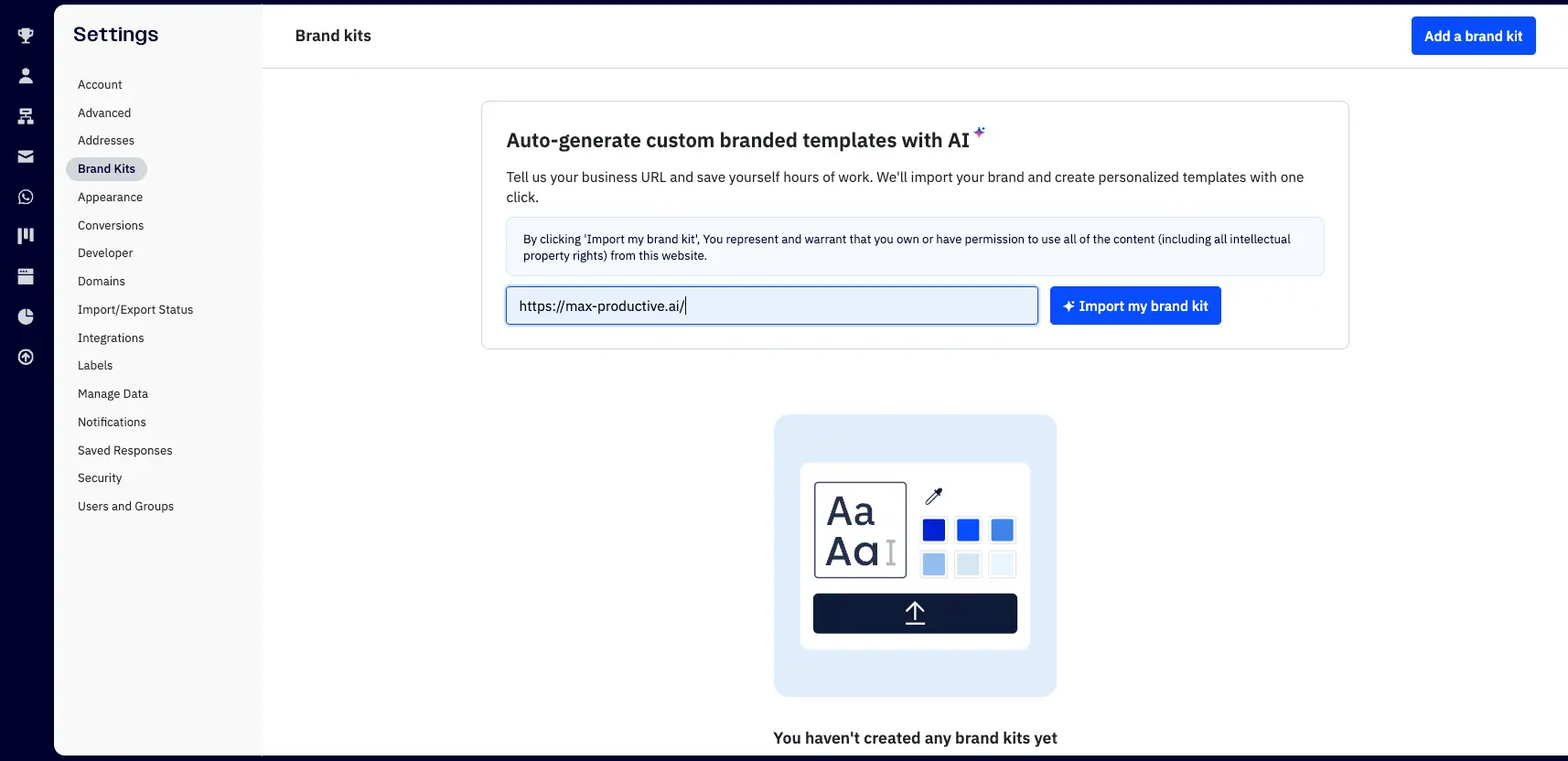 ActiveCampaign AI Auto-Generate Custom Branded Templates
