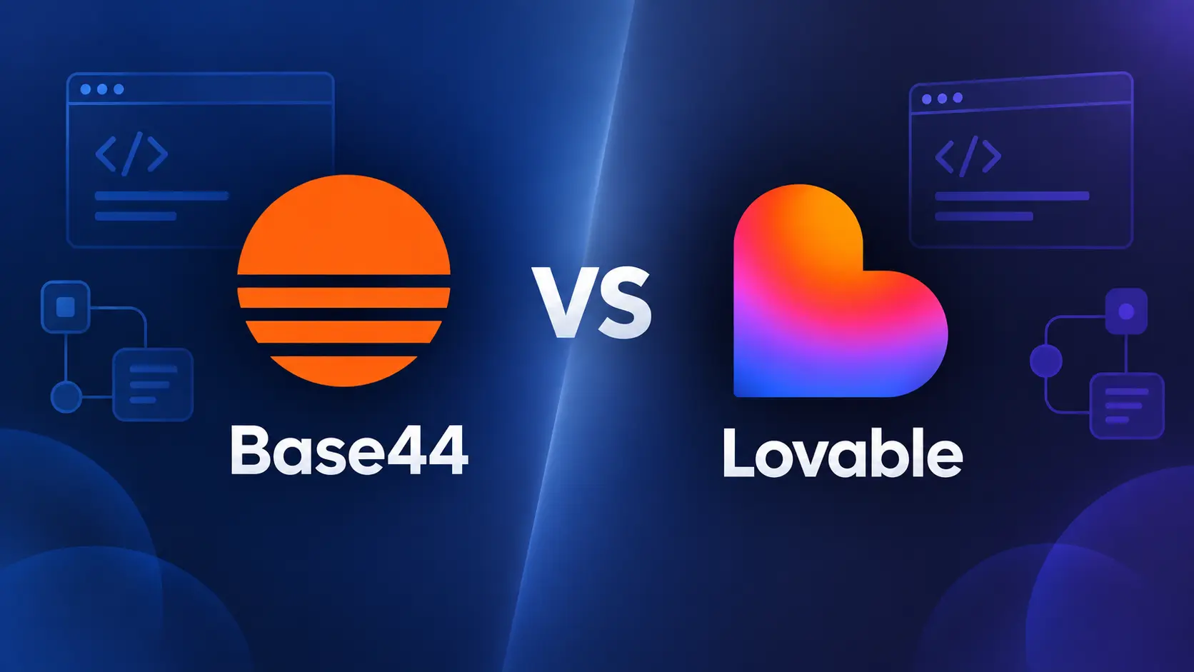 Base44 vs Lovable comparison 2026